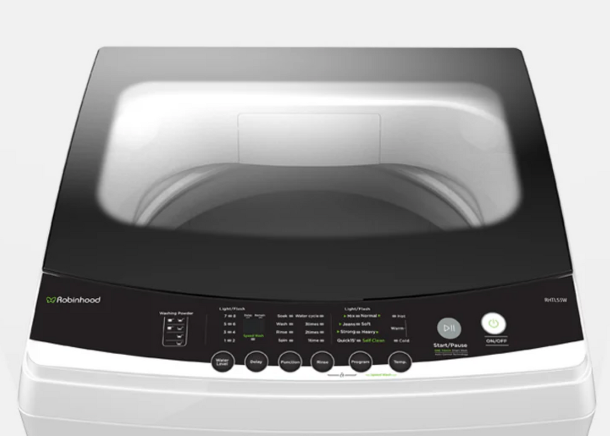 Robinhood Washing Machine Top Cover And Lid Assy RHTL55W