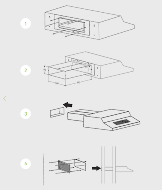 Robinhood and Fisher Paykel Rangehood Ducting Kit