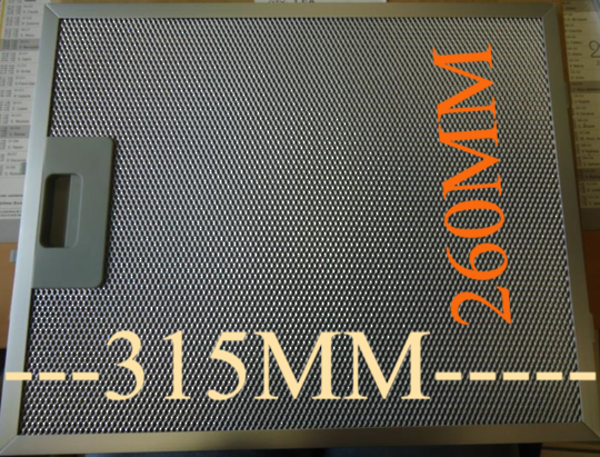 Westinghouse Simpson Rangehood Aluminium Filter WRF600CS, WRF900CS, WRG930CS, WRG930CW, CS601S & CS901S, WRF600CS, *60017