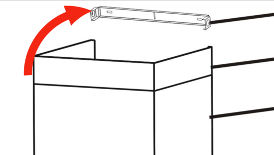 Smeg Rangehood Mounting Bracket Top SFL90LEDSS, STB90LEDSS