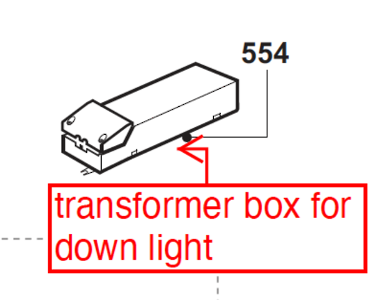Blanco Rangehood Transformer Feeder RUL70X, RUL90X