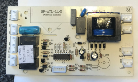 Smeg Rangehood Control Unit Electrical Pcb BRC90SS,