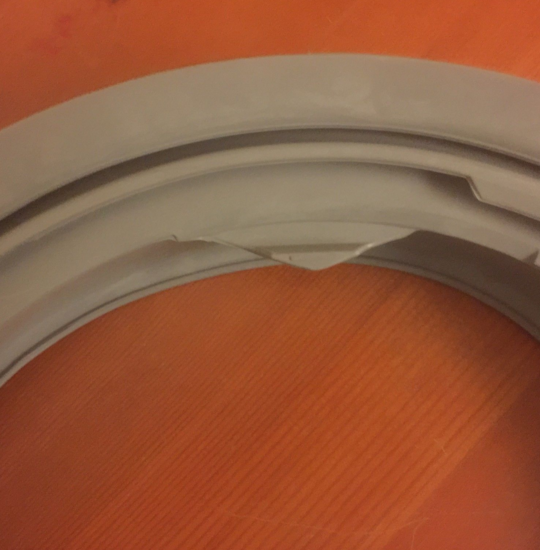 LG Washing Machine Door Seal Gasket WD1200D, With Hole In Bottom *ER1005C