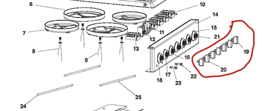 Baumatic Oven Hob Free Standing Oven and Cooktop Temperature Control Knob BK60FHPW
