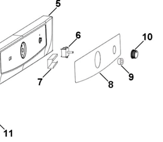 Haier Dryer Knob Programmer HDY-E60, HDY-M60, HDY-M40, HDYD60H0180200053