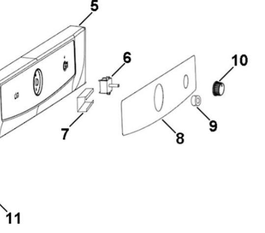 Haier Dryer Knob Programmer HDY-E60, HDY-M60, HDY-M40, HDYD60H0180200053