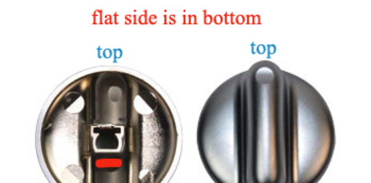 Fisher Paykel Cooktop Knob Satin Chrome CG602W, CG602WF, Pack of 1 **815