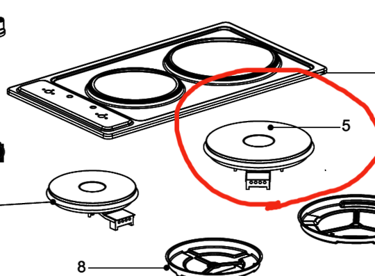 Classique Cooktop Solid Element Large CLE32SS, CLE32SS, CLE64W, CLE64SS, CLE32SS.1​​​​​​R