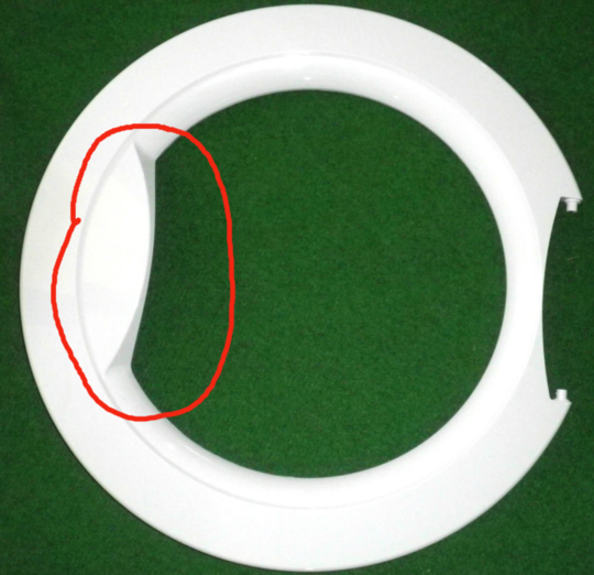 Haier Dryer Door Front Surround White HDY-D60, HDY-E60, Whirlpool SDRY60CE, SDRY60, HDY-60D