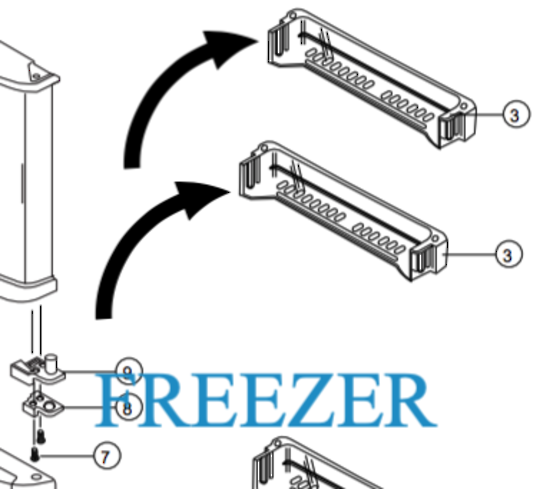 Samsung Freezer Door Shelf SR21NME, SR21WME, SR-24NME, SR24WME, SR25NME, SR-25NME, SR25WME