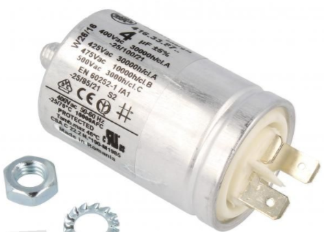 Whirlpool Dishwasher Capacitor 4UF 450V