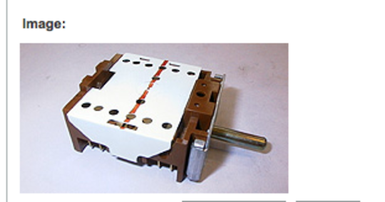 Fisher Paykel Oven Light Switch 610AW, 572605