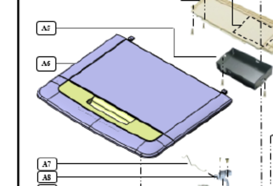 Panasonic Washing Machine Door Lid Door NA-F95H3, NA-F85H3