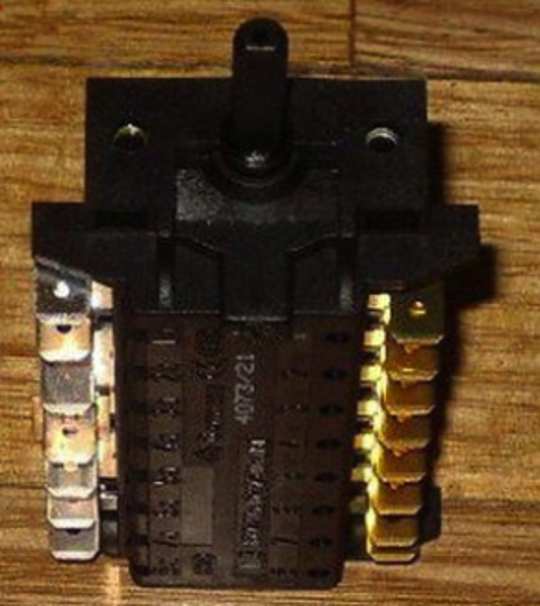 Smeg Oven Multifunction Selector Switch 7 Function Selector Switch 4073/21 (For Units Made From 13-01-2006 Until Present) ( 6+0