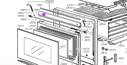 Smeg Oven Black Handle Holder S400 Wall Oven SA600 - EB1, SA600, SA400