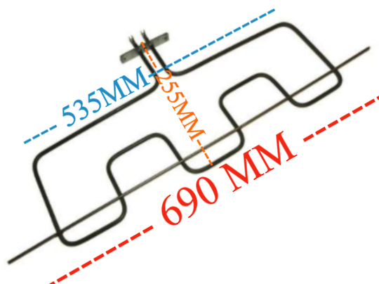 Classique Oven Bake Element CL2450SS, U9NGV1, BK2450, BK2400, BK2430