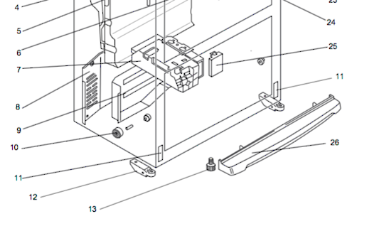Mitsubishi Fridge Freezer Ice Maker Assy MRCU375PST, MRCU415T, MRCU415X/XL-ST, MRCU415P, MRCU415PST, MRCU375S ,MRCU415S, *89350