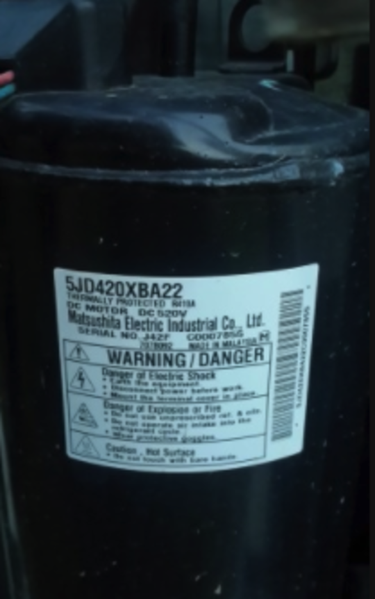 Panasonic Air-Condition and Heat Pump Compressor CU-L50DBE8, ***XBA22-1