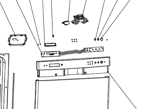 Whirlpool Dishwasher Control Panel ADP6000IX, Silver