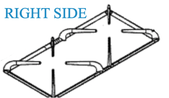 Fisher Paykel Oven Cooktop Wok Burner Pot Stand Trivet Right Side GC600WFC, GC600, CG602WFC, CG602WFC, CG902WFS, ***0303P
