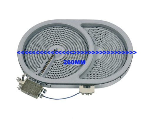 Bosch Cooktop Ceramic Cooktop Dual Oval Element PKF645E01A02, PKN675T01A01