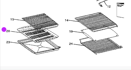 Fisher Paykel Elba Oven Grid Grill Tray BI602, BI601, RA6102, Nla