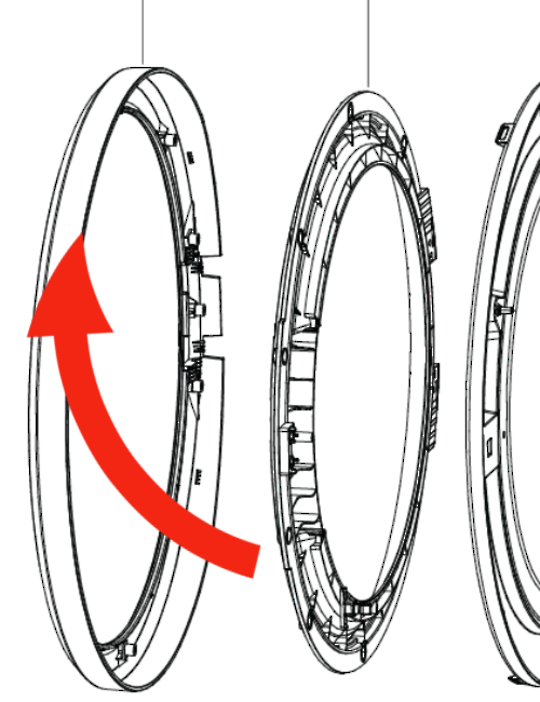 Fisher Paykel Dryer Door Outer Frame Chrome