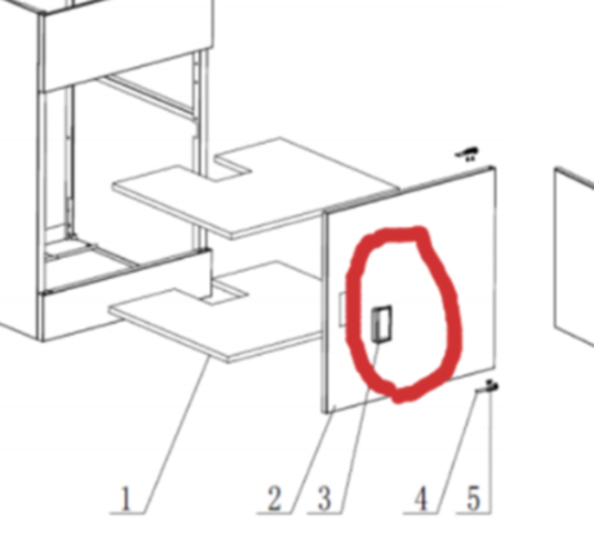 Robin Hood and Fisher Paykel Door Handle White 750016WH