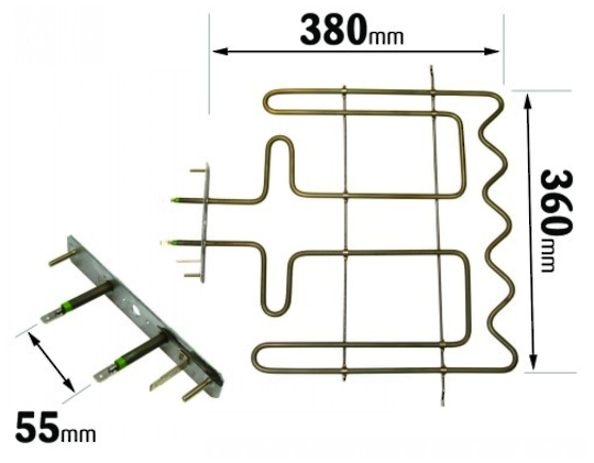 Whirlpool Oven Top Upper Grill Element AKZ209 , *98574