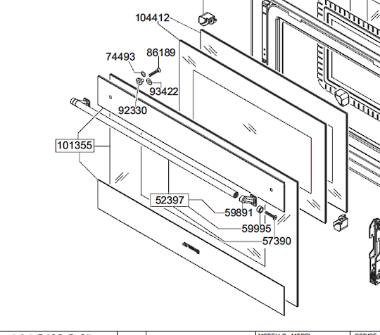 Smeg Oven Outer Door Glass for SFA4395MCX