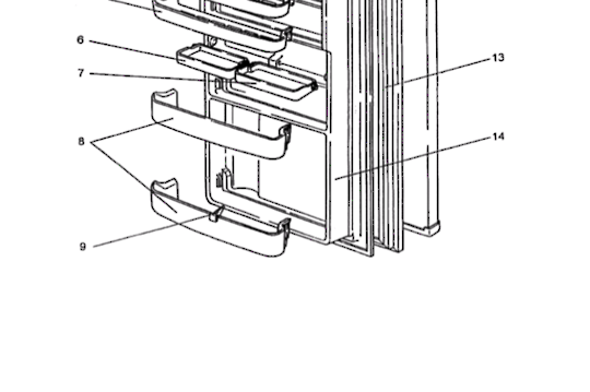 Mitsubishi Fridge Bottle Shelf MR-255J, MR255J, No Longer Available