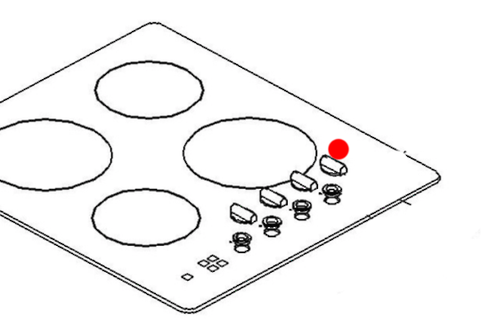 Smeg Cookto Knob Black K10, CLK12B