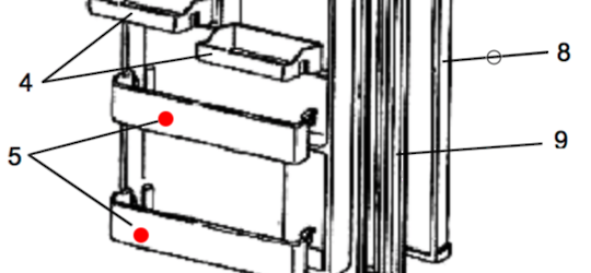 Mitsubishi Fridge Bottle Shelf Only for MR-260G,