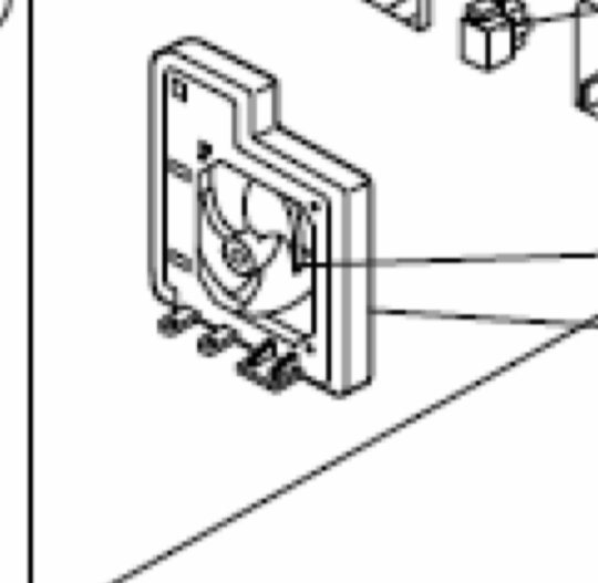 Mitsubishi Fridge Motor Fan At Rear Side