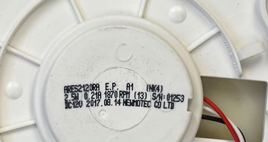 Samsung Freezer Section Fan Motor SRL349MW SR450ELS