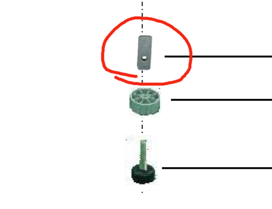 Panasonic Washing Machine Adjustable Feet Fixer NA-F95H3, NA-F85H3, NA-FS85G3