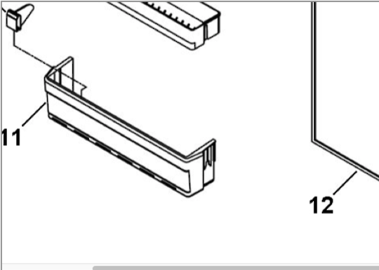 Haier Fridge Door Bottle Shelf HTMR315WH, HTMR315SS, H23214057660
