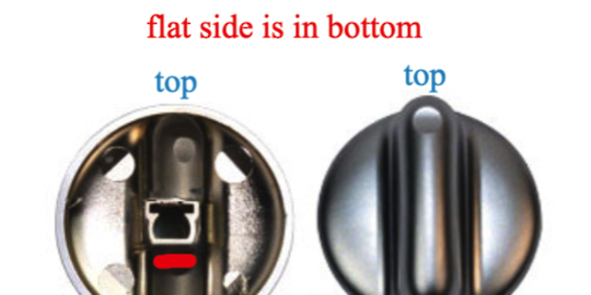 Fisher Paykel Cooktop Knob Satin Chrome CG602W, CG602WF, Pack of 1 **815