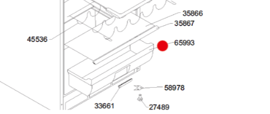 Smeg Fridge Veggie Bin FAB28