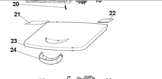 Elba Hiaer Washing Machine Lid Assy WA50T54W1, 61305, 98900A, No Longer Available
