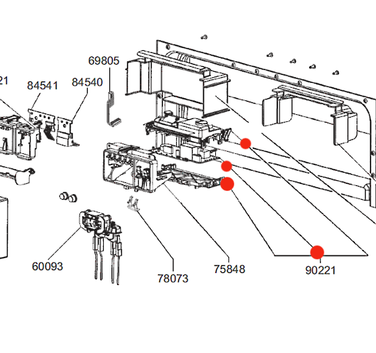 Smeg Dishwasher Power Controller Board Pcb Timer DWAU149XN, DWAU149XO, *1599