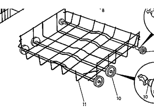 Westinghous Simpson Dishwasher Lower Basket , No Longer Available