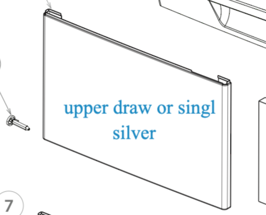 Fisher Paykel Dishdraw Front Panel Upper Draw