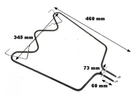 Whirlpool and Ariston Oven Bake Element Lower