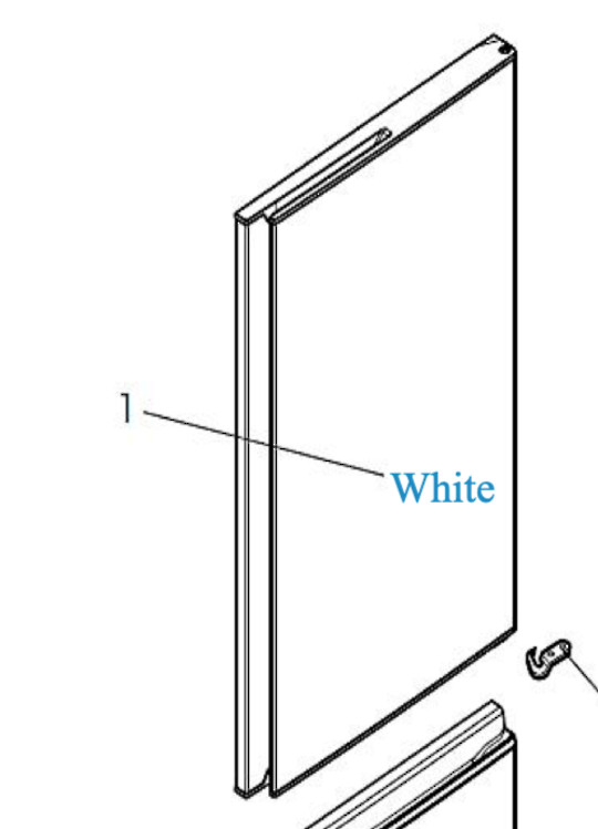 Mitsubishi Fridge Fridge DOORMR-CX370EJ-W-A White