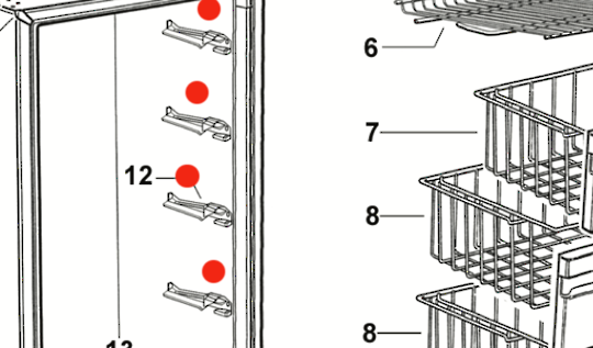 Fisher Paykel Freezer Side Wall Runner Right