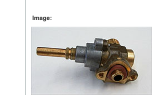 Fisher Paykel Oven Cooktop Gas Valve GC600WFC,