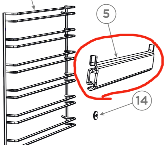 Fisher Paykel Oven Slide for Oven Rack
