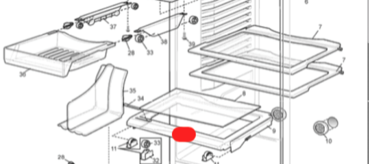 Westinghouse Veggie Bin Crisper and Top Cover