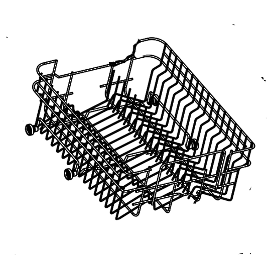 Delonghi Dishwasher Upper Basket DEDW45S, DEDW45W, and Omega DW300XA